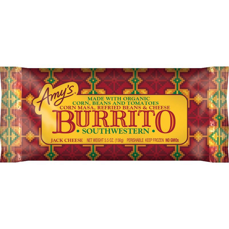 slide 1 of 4, Amy's Southwestern Frozen Burrito - 5.5oz, 5.5 oz