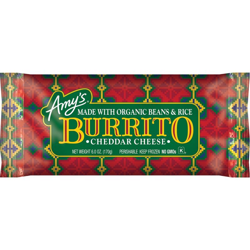 slide 1 of 4, Amy's Bean & Cheese Frozen Burrito - 6oz, 6 oz