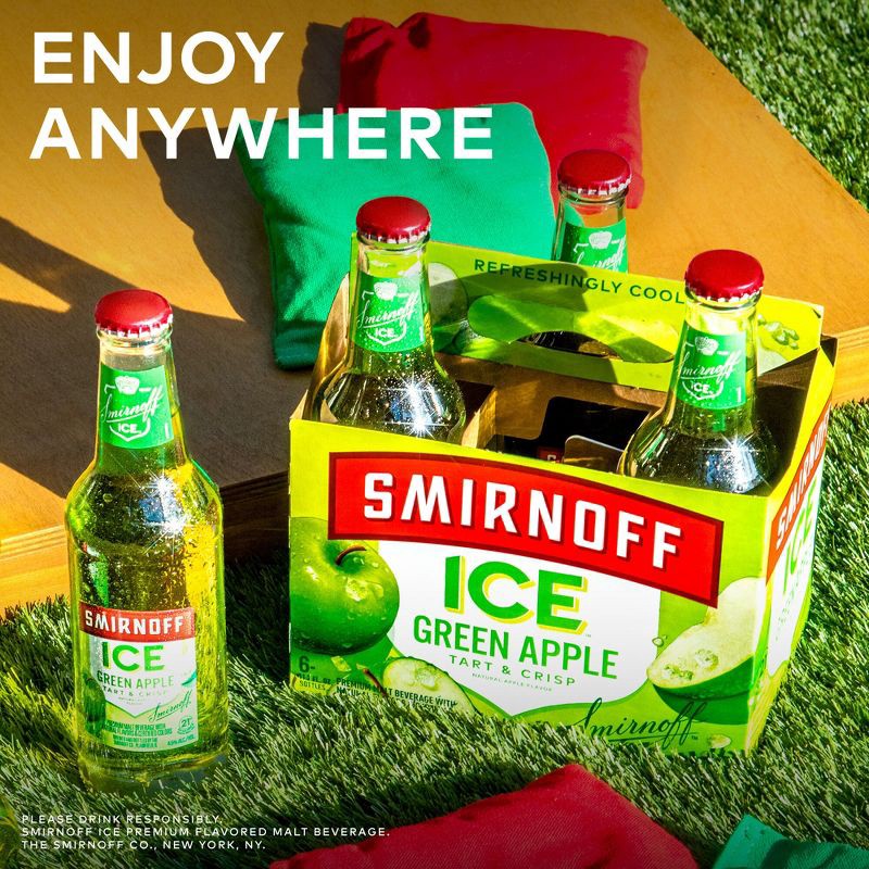 slide 5 of 11, Smirnoff Ice Green Apple - 6pk/11.2 fl oz Bottles, 6 ct; 11.2 fl oz