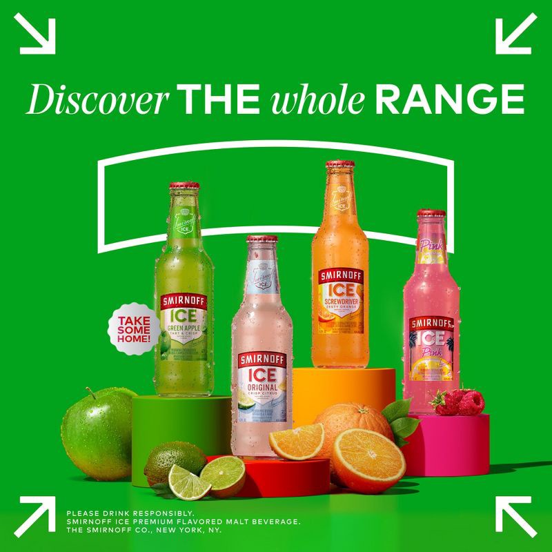 slide 6 of 11, Smirnoff Ice Green Apple - 6pk/11.2 fl oz Bottles, 6 ct; 11.2 fl oz