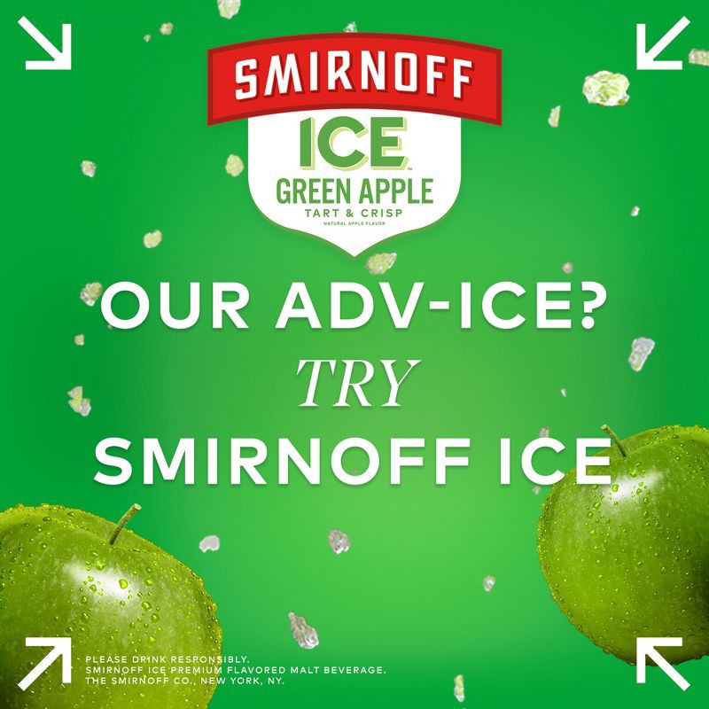 slide 7 of 11, Smirnoff Ice Green Apple - 6pk/11.2 fl oz Bottles, 6 ct; 11.2 fl oz