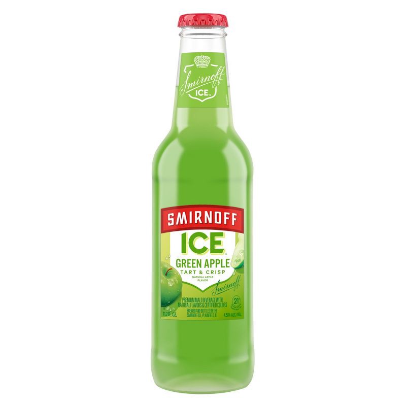 slide 9 of 11, Smirnoff Ice Green Apple - 6pk/11.2 fl oz Bottles, 6 ct; 11.2 fl oz