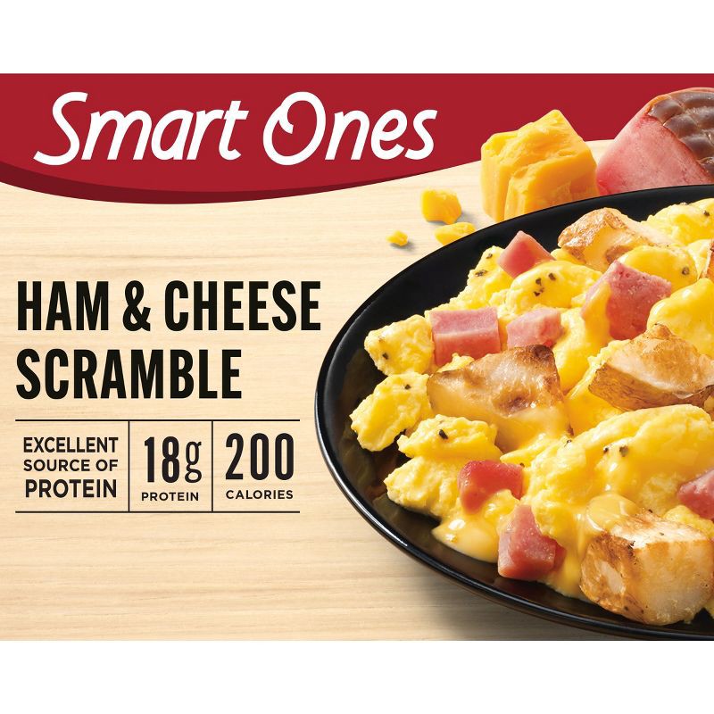 slide 1 of 9, Smart Ones Frozen Ham and Cheese Egg Scramble 6.49oz, 6.49 oz