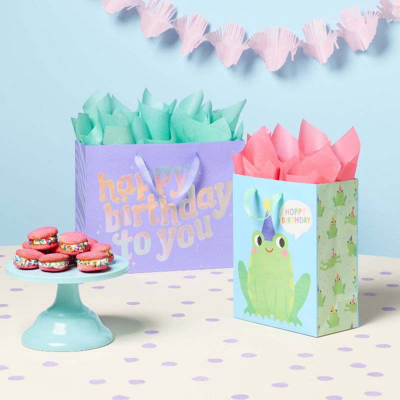 slide 2 of 3, 8ct Tissue Paper Turquoise - Spritz™, 8 ct