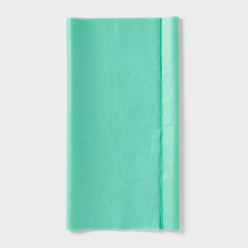 slide 1 of 3, 8ct Tissue Paper Turquoise - Spritz™, 8 ct