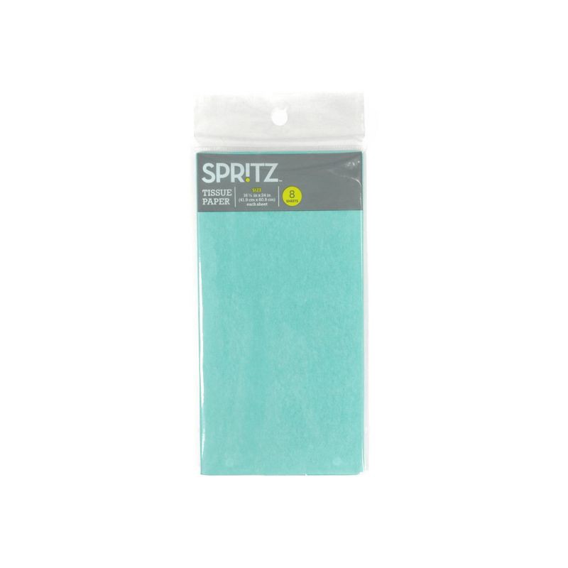 slide 1 of 2, 8ct Pegged Tissue Light Green - Spritz™, 8 ct