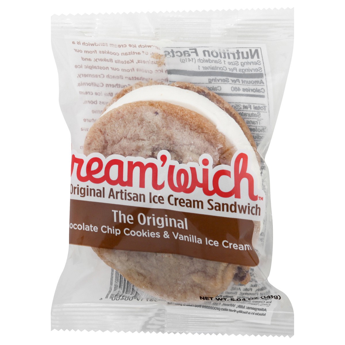 slide 7 of 9, Cream'wich The Original Ice Cream Sandwich 5.04 oz, 5.04 oz