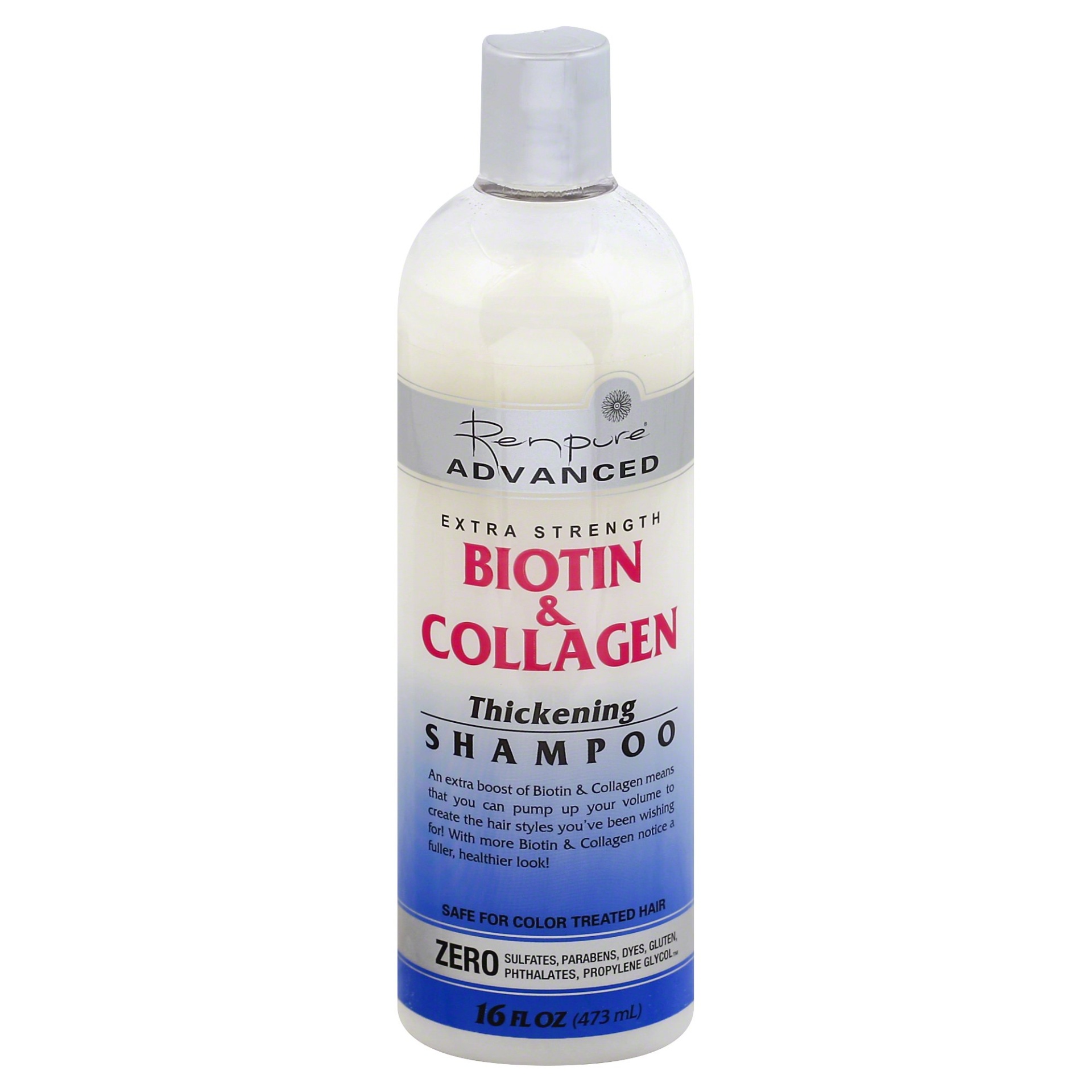 slide 1 of 3, Renpure Advanced Biotin & Collagen Thickening Shampoo, 16 fl oz