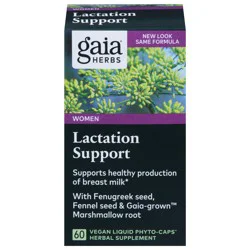 Gaia Herbs Women Vegan Lactation Support 60 Phyto-Caps
