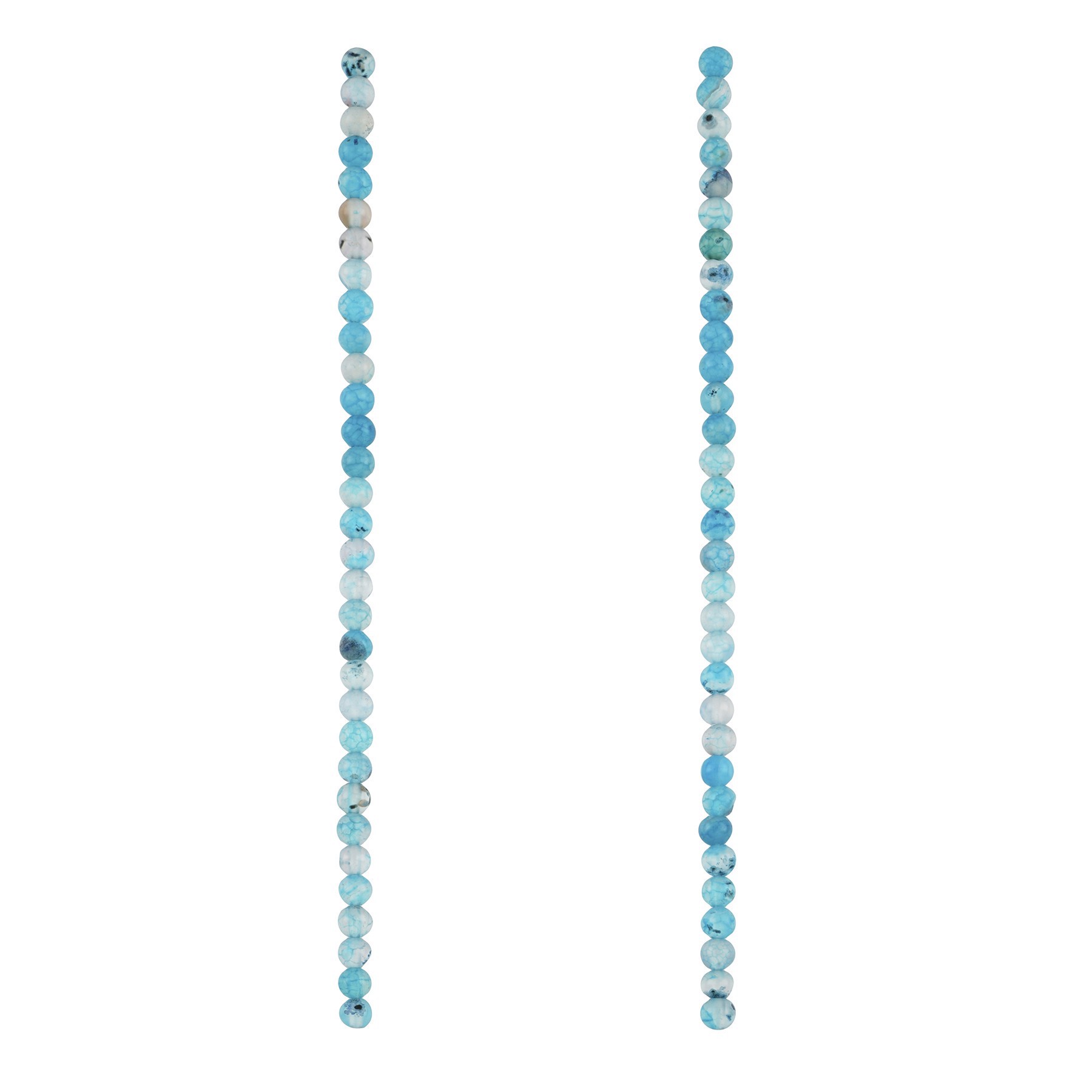 slide 2 of 3, Blue Agate Round Beads, 4mm By Bead Landing, 4 mm