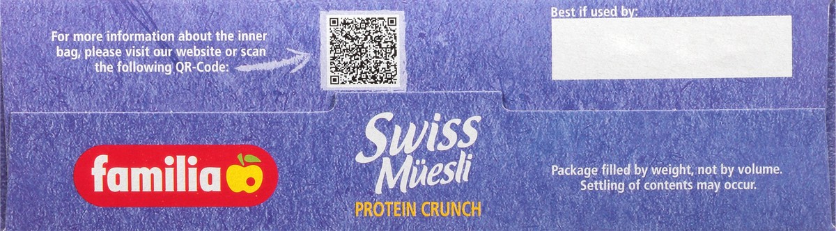 slide 10 of 13, Familia Muesili Swiss Protein Crunch, 21 oz