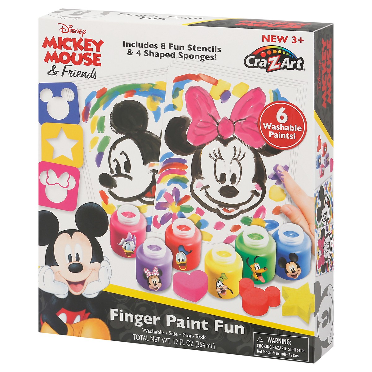 slide 5 of 12, Cra-Z-Art Disney Mickey Mouse & Friends Finger Paint Fun 6 ea, 6 ct