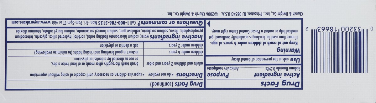 slide 5 of 6, ARM & HAMMER Toothpaste 4.3 oz, 4.3 oz