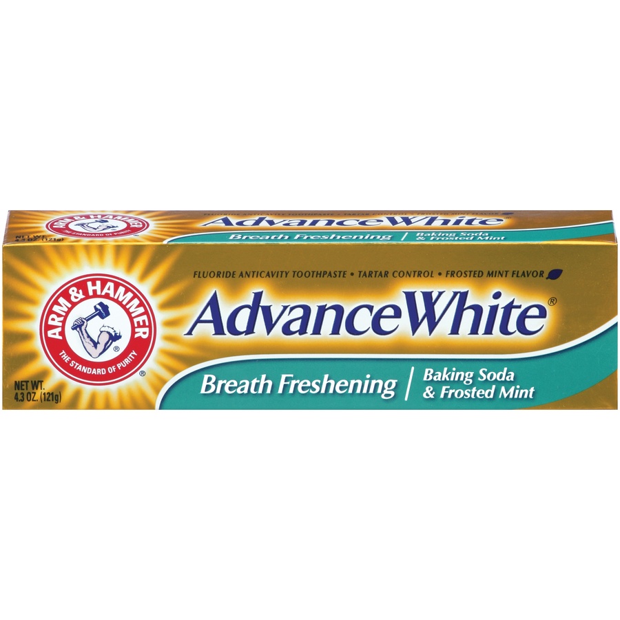 slide 1 of 3, ARM & HAMMER Toothpaste, Fluoride Anti-Cavity, Tartar Control, Fresh Mint, 4.3 oz