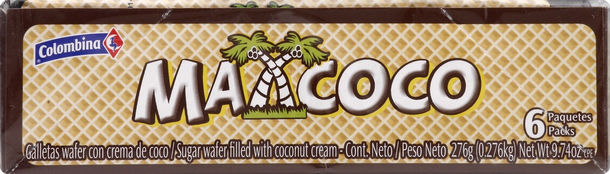 slide 2 of 5, Colombina Bridge Sugar Wafer Max Coco, 8.8 oz