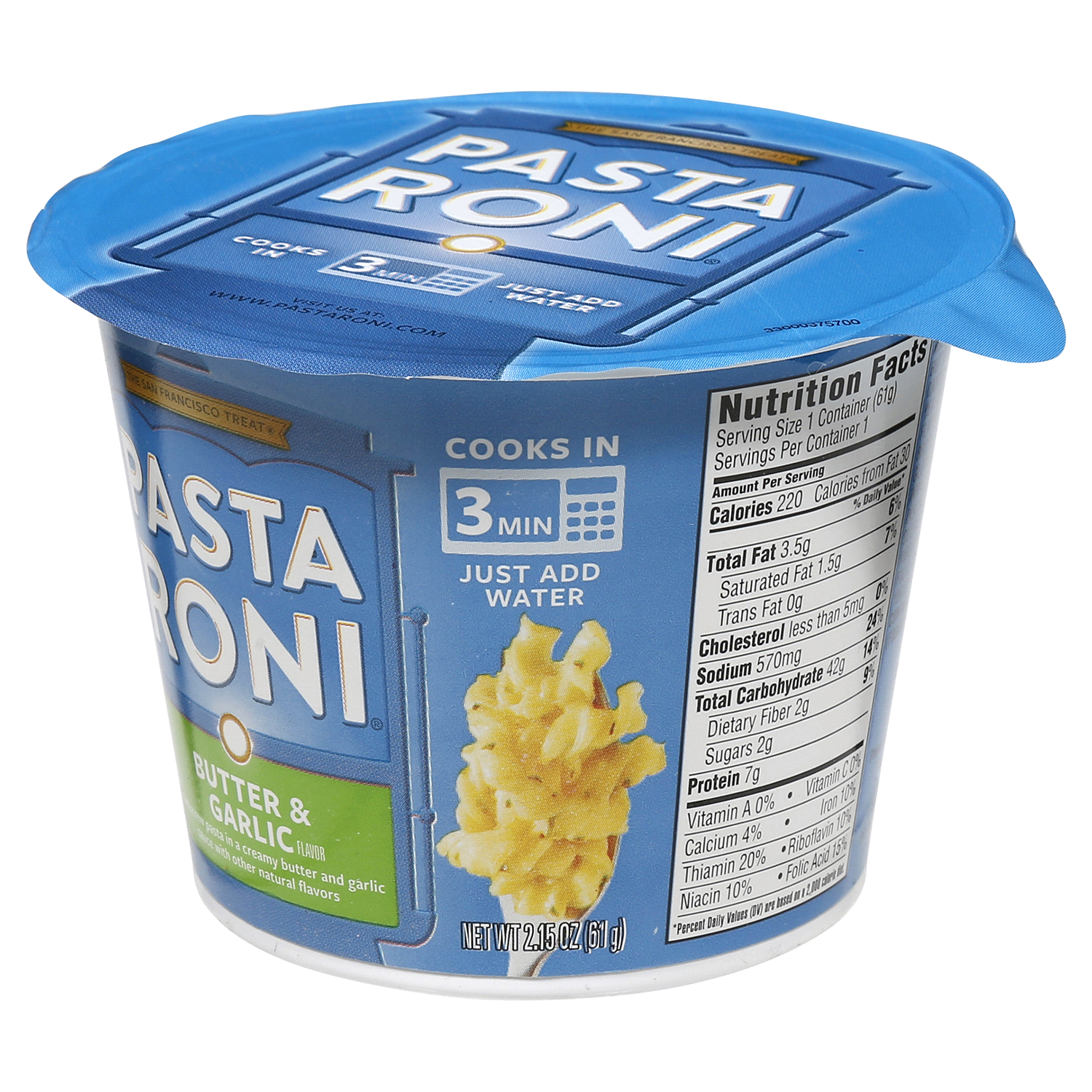 slide 3 of 3, Pasta A Roni Pasta Roni Pasta Mix Butter & Garlic 2.15 Oz, 2.15 oz