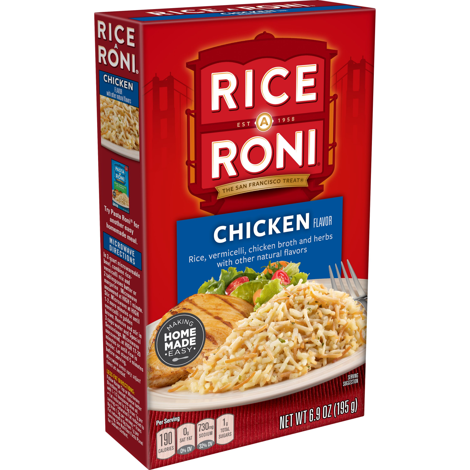 slide 4 of 4, Rice-A-Roni Rice A Roni Rice & Vermicelli Chicken Broth And Herbs Flavor 6.9 Oz, 6.9 oz