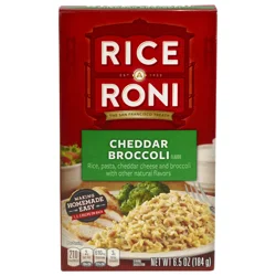 Rice-A-Roni Rice Pasta Cheddar Broccoli Flavor 6.5 Oz