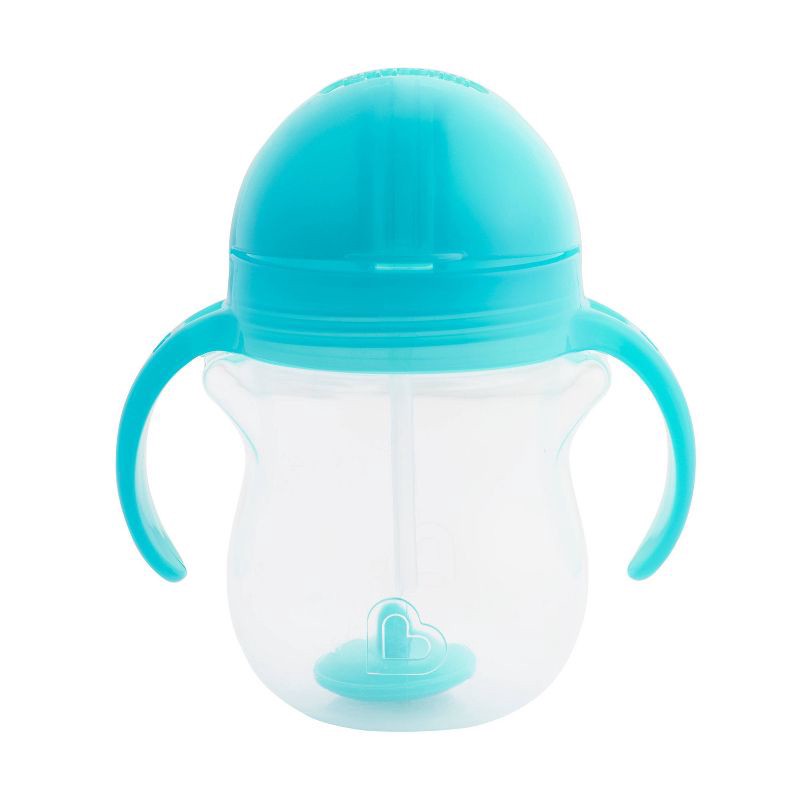 slide 4 of 7, Munchkin Click Lock Weighted Straw Trainer Cup - 7oz - Blue, 7 oz