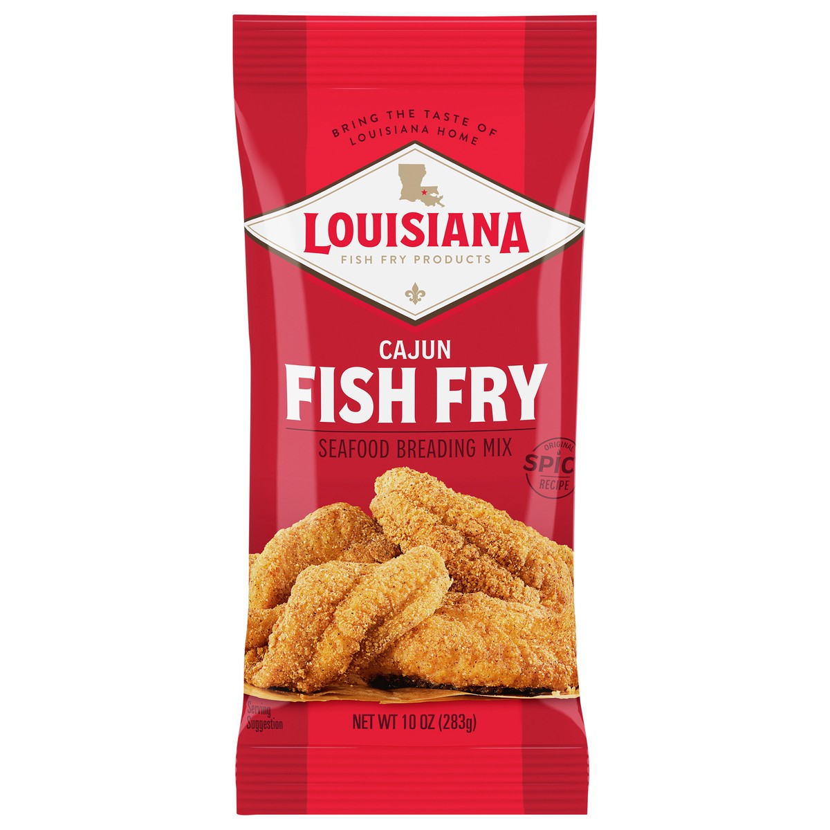 slide 1 of 9, Louisiana Fish Fry Products Seafood Cajun Fish Fry Seafood Breading Mix 10 oz, 10 oz