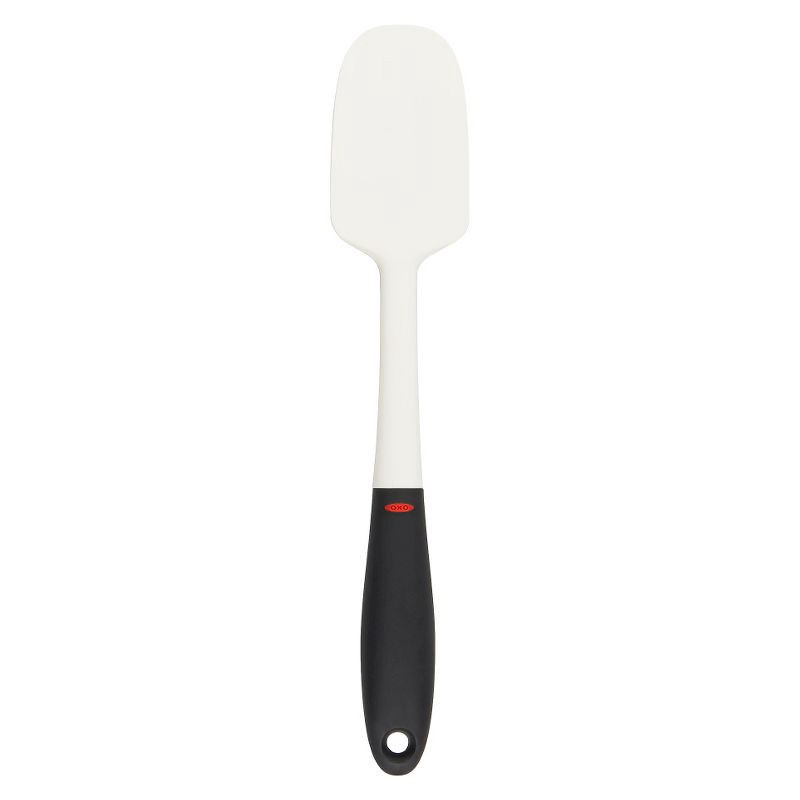 slide 1 of 3, OXO Silicone Spoon Spatula White, 1 ct