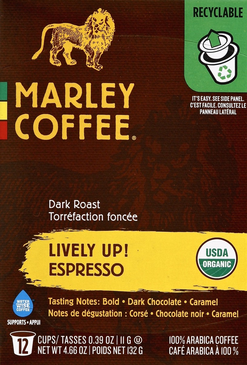 slide 3 of 4, Marley Coffee Lively Up! Real Cup Single Serve Coffee Pods - 12 ct, 12 ct