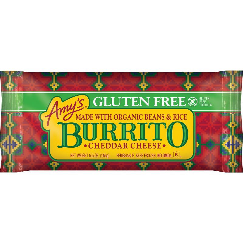 slide 1 of 4, Amy's Gluten Free Bean & Cheese Frozen Burrito - 5.5oz, 5.5 oz