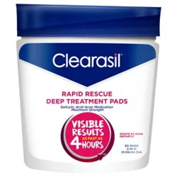 Clearasil Ultra Rapid Action Pads - 90 Count