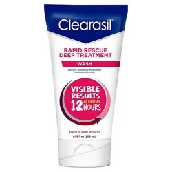 Clearasil Rapid Rescue Deep Treatment Wash With Salicylic Acid Acne Medication - 6.78 Fl. Oz.