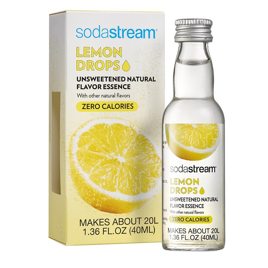 slide 1 of 4, SodaStream Fruit Drops Lemon, 1.36 fl oz