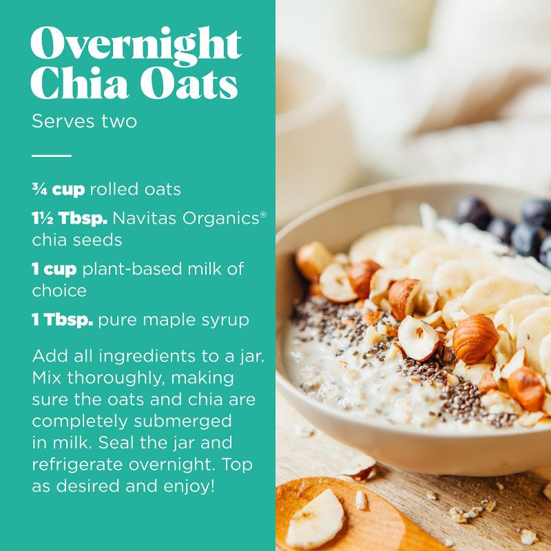 slide 2 of 6, Navitas Organics Vegan Chia Seeds - 8oz, 8 oz