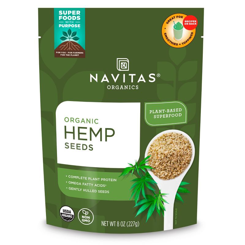 slide 1 of 6, Navitas Organics Hemp Seeds - 8oz, 8 oz