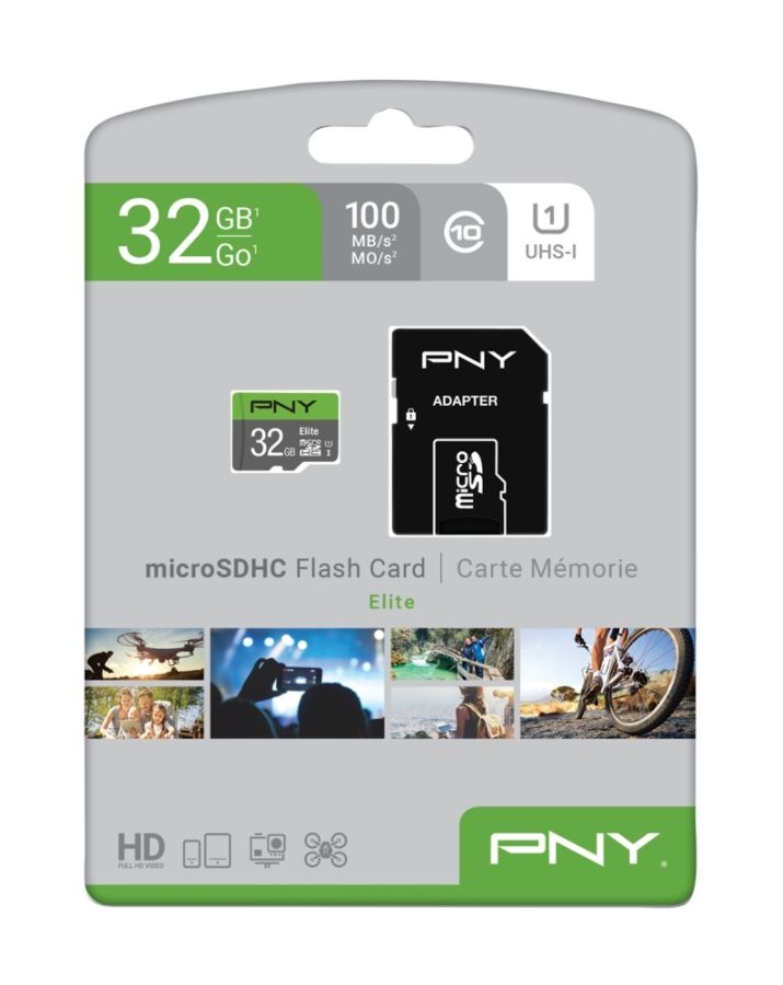 slide 6 of 10, PNY 32Gb Elite Class 10 U1 Microsdhc Flash Memory Card, 1 ct