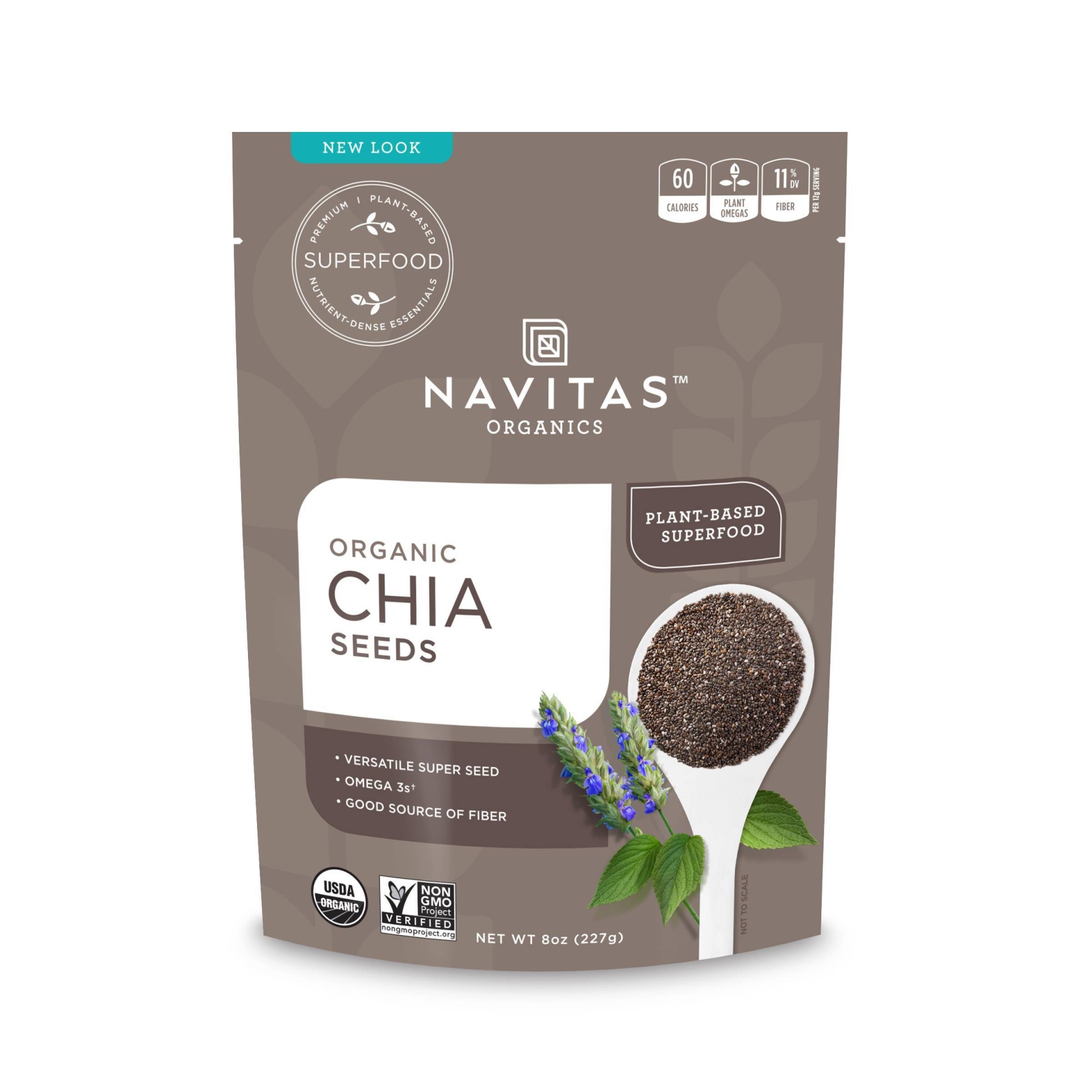 slide 1 of 1, Navitas Naturals Organic Chia Seeds, 4 oz