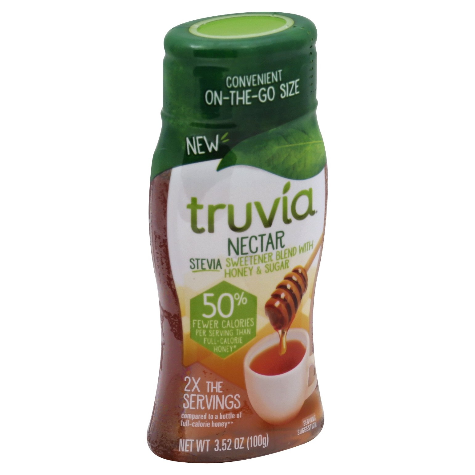 slide 1 of 8, Truvia Nectar, Stevia Sweetener Blend with Honey and Sugar, 3.52 oz