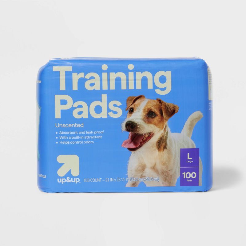 slide 1 of 4, Dog Training Pads - L - 100ct - up&up™, 100 ct