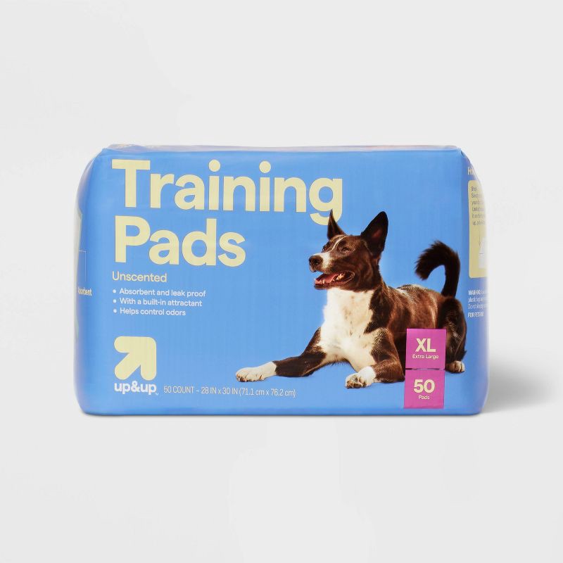 slide 1 of 6, Dog Training Pads - XL - 50ct - up&up™, 50 ct