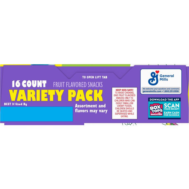 slide 6 of 6, Betty Crocker Fruit Flavored Variety Fruit Snacks - 10.2oz/16ct, 10.2 oz, 16 ct