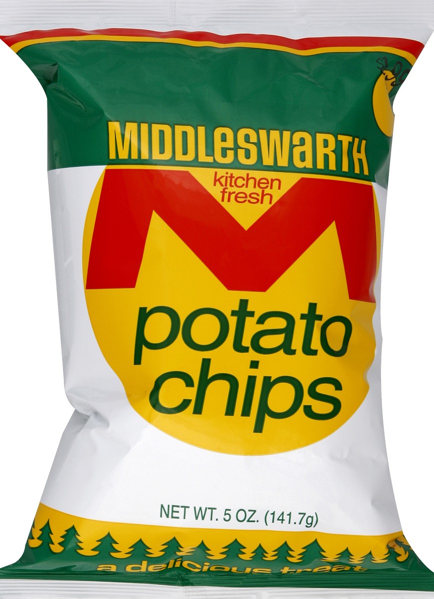 slide 2 of 5, Middleswarth Potato Chips 3.5 oz, 5 oz