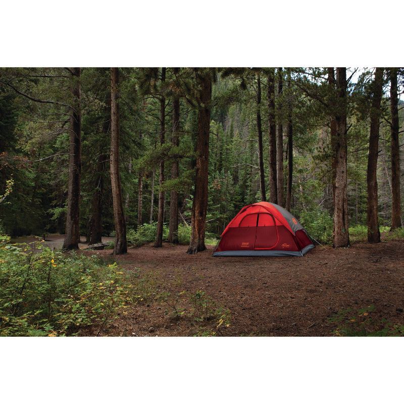 slide 8 of 8, Coleman Flatwoods II 4 Person Tent - Red, 1 ct