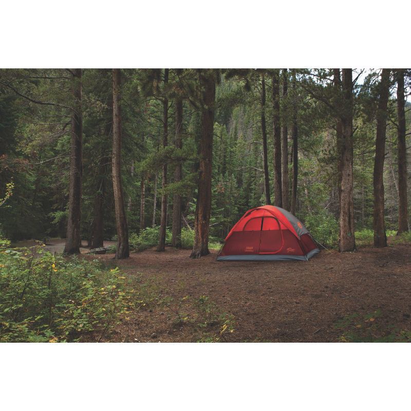 slide 2 of 8, Coleman Flatwoods II 4 Person Tent - Red, 1 ct