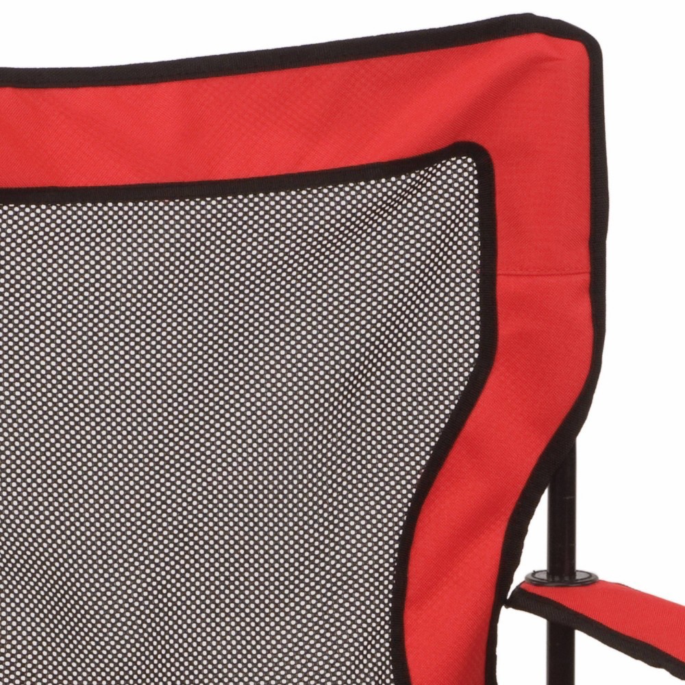 slide 5 of 8, Coleman Cool Mesh Quad Chair - Red, 1 ct