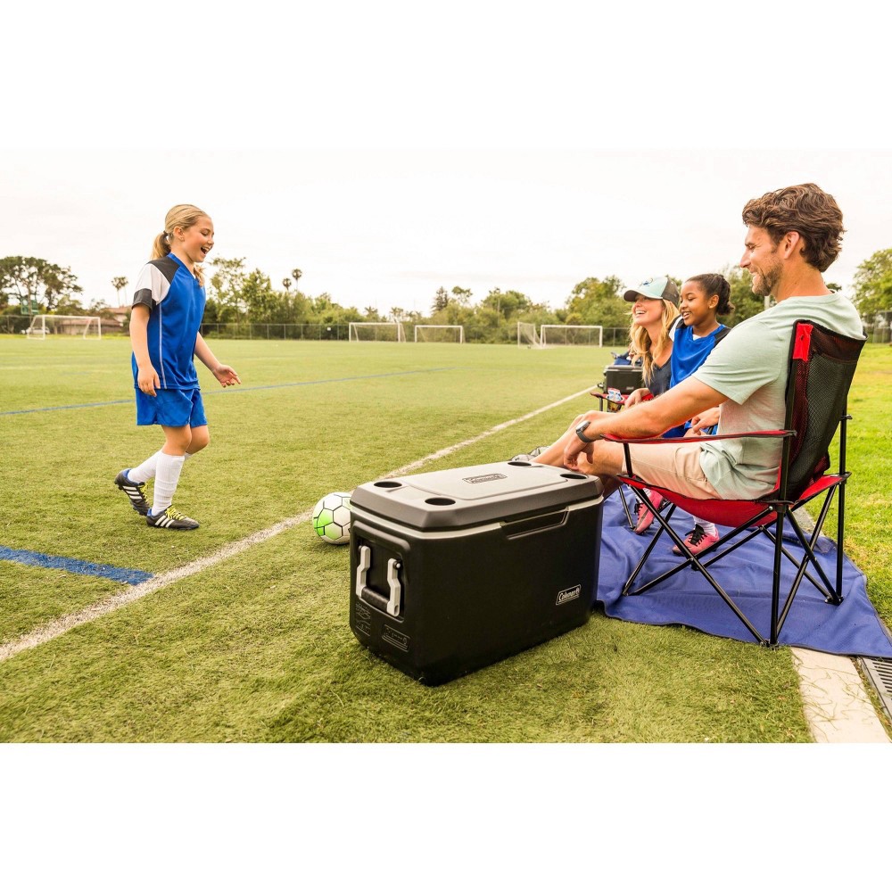 slide 8 of 8, Coleman Cool Mesh Quad Chair - Red, 1 ct