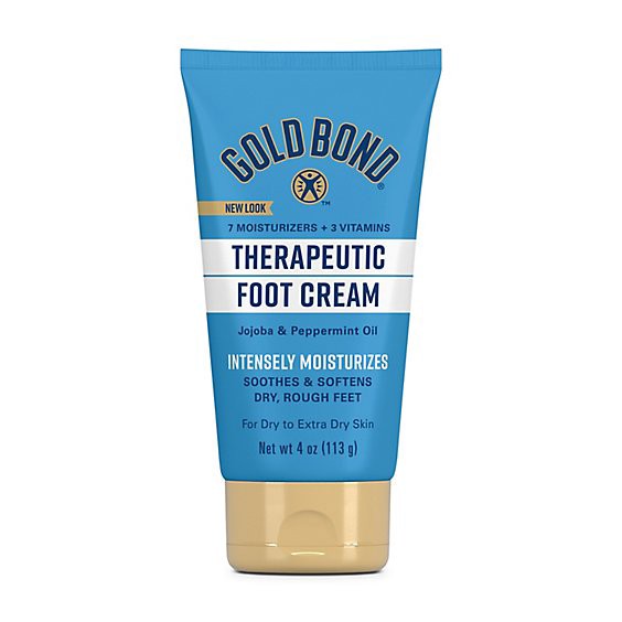 slide 1 of 1, Gold Bond Triple Action Therapeutic Foot Cream - 4 Oz, 4 oz