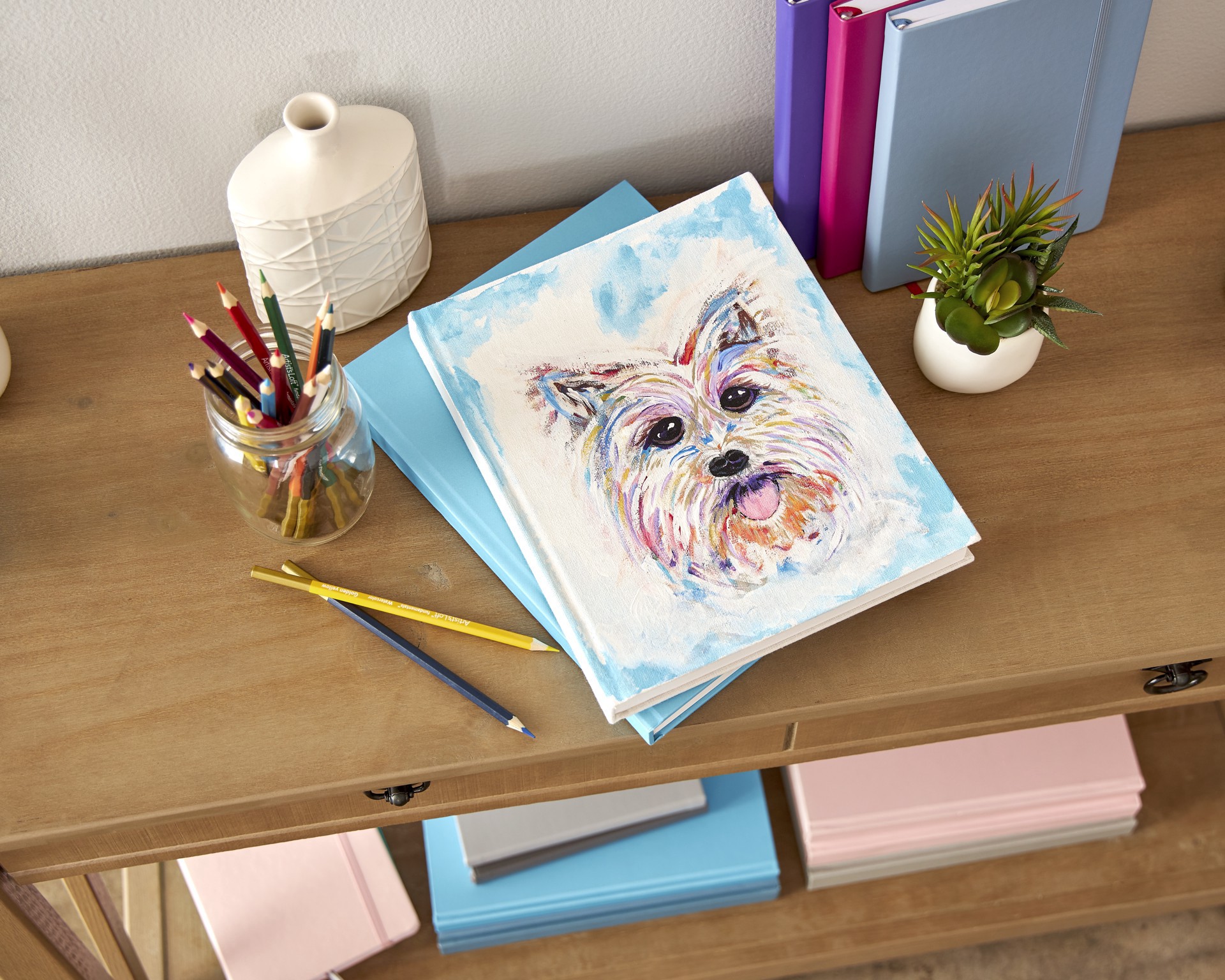 slide 3 of 6, 12 Color Bright Acrylic Paint Value Pack By Craft Smart, 2 fl oz