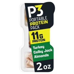 Oscar Mayer P3 Portable Protein Snack Pack with Turkey, Almonds & Colby Jack Cheese - 2oz