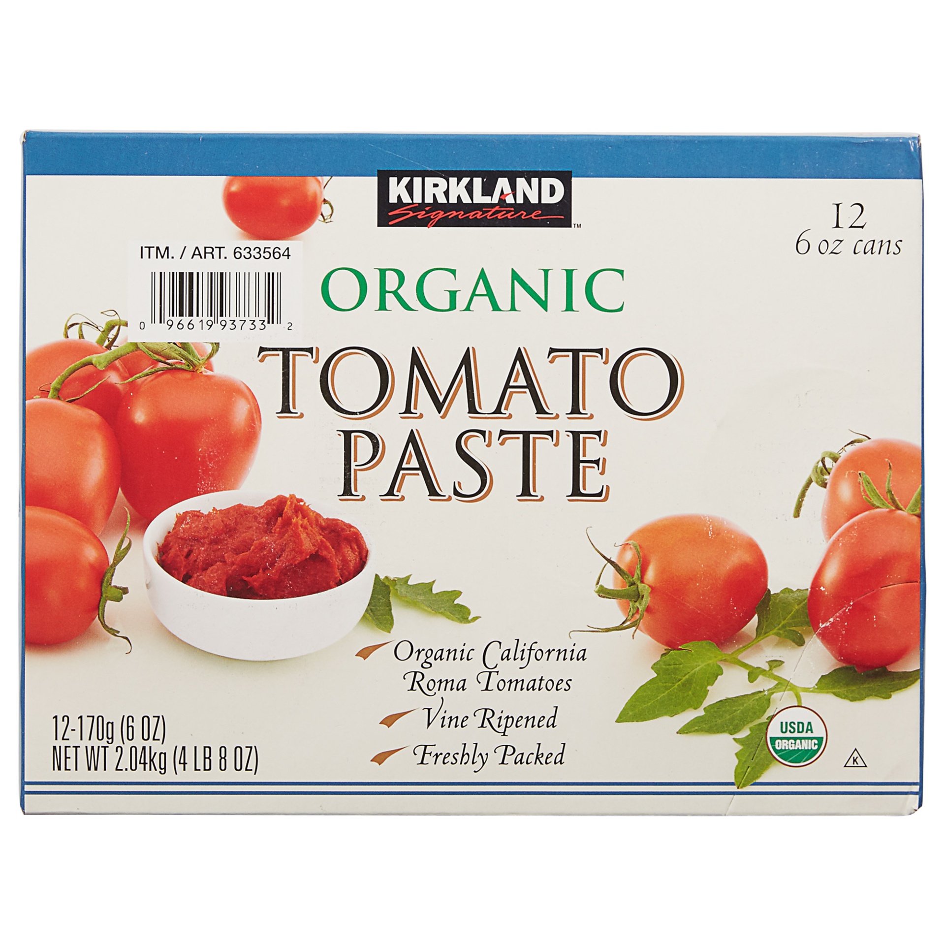 Kirkland Signature Organic Tomato Paste 12 ct; 6 oz Shipt