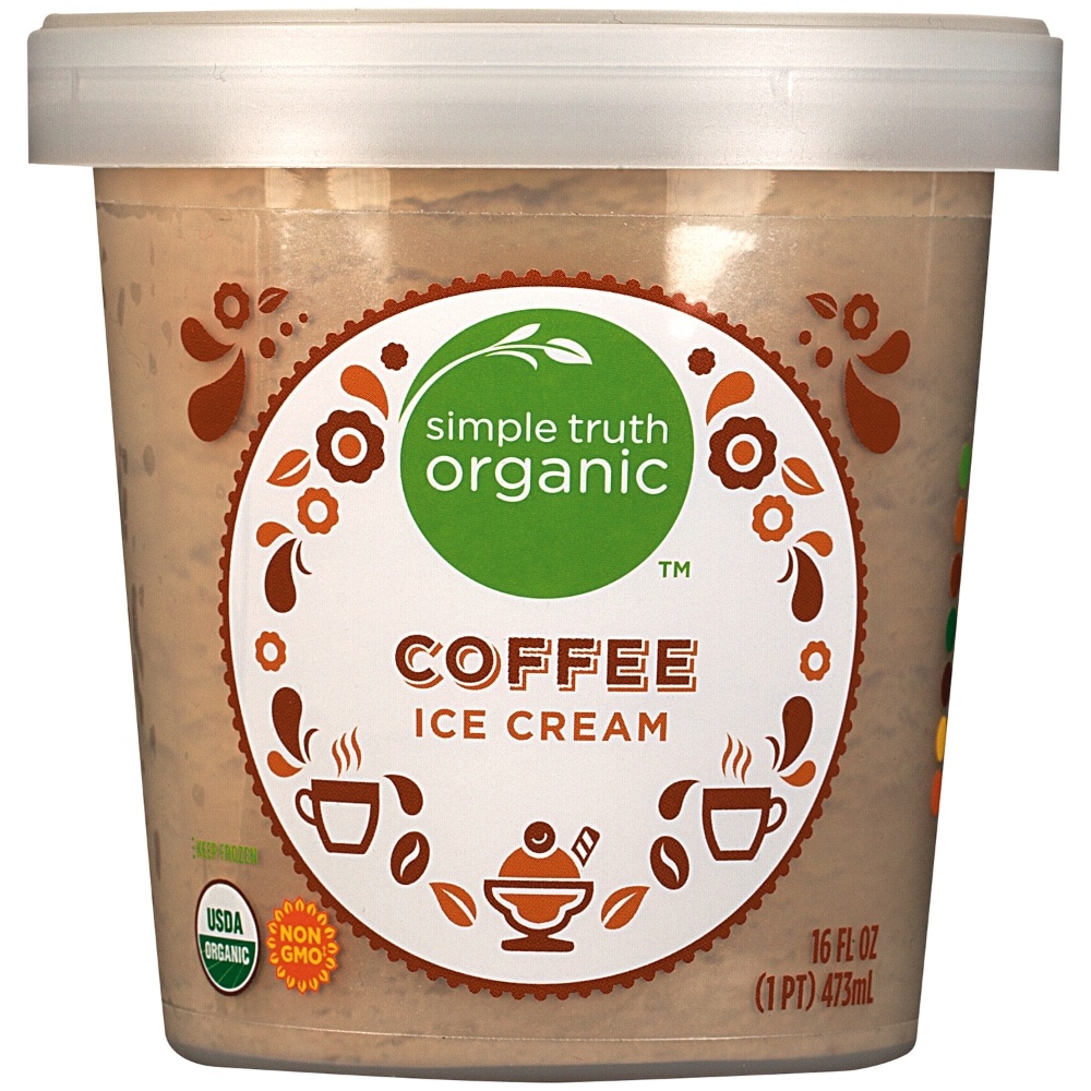 slide 1 of 1, Simple Truth Organic Coffee Ice Cream, 16 fl oz