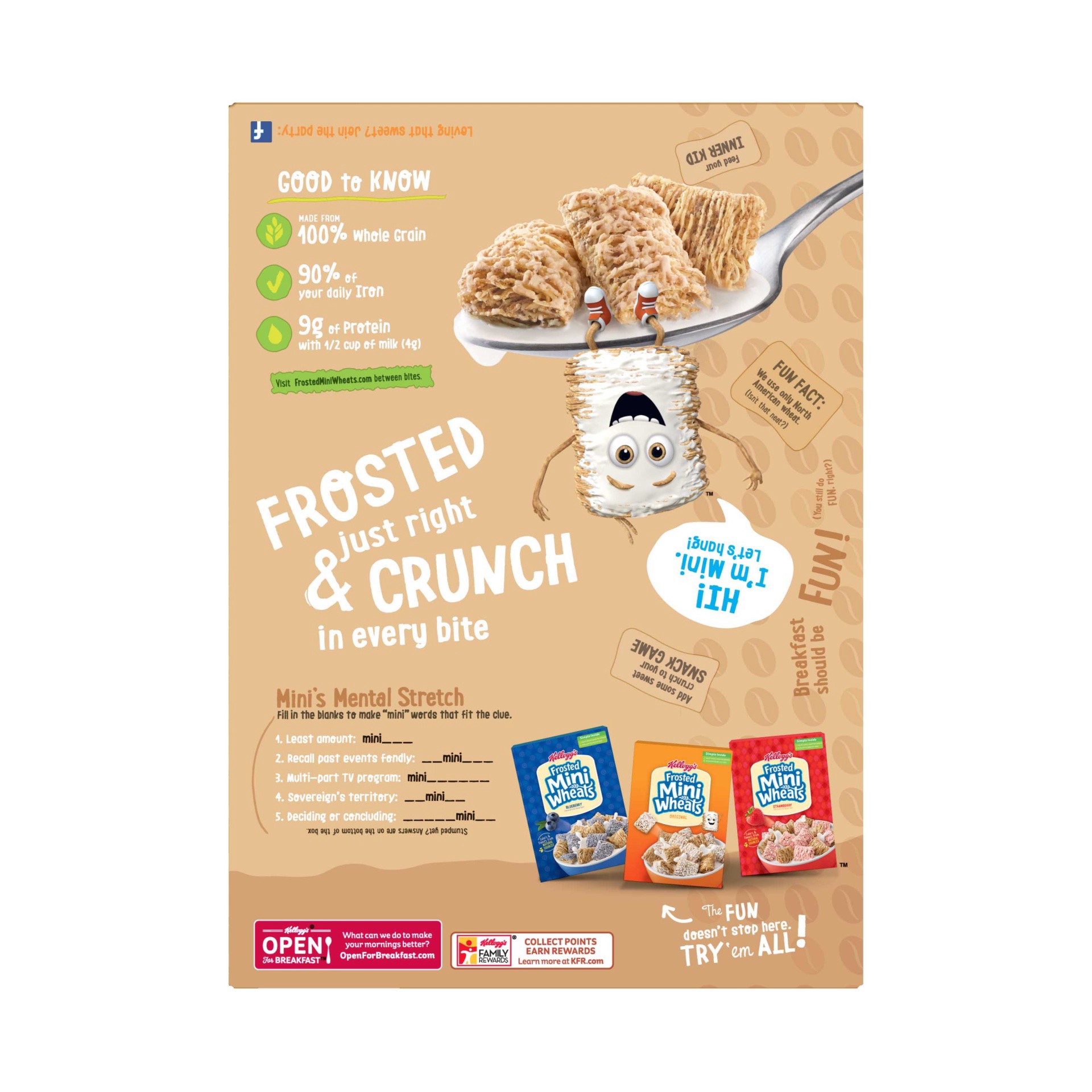 slide 4 of 7, Frosted Mini-Wheats Breakfast Cereal, 15.5 oz