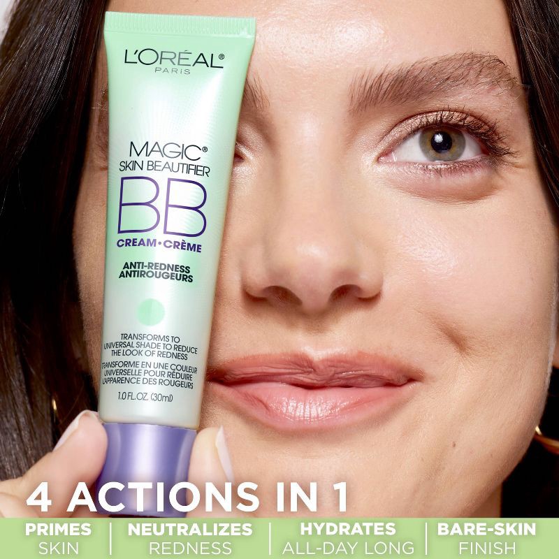 slide 3 of 5, L'Oreal Paris Magic Skin Beautifier BB Cream - Anti-Redness - 1 fl oz, 1 fl oz